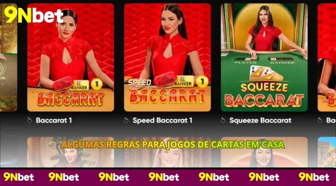 Algumas regras para jogos de cartas em casa