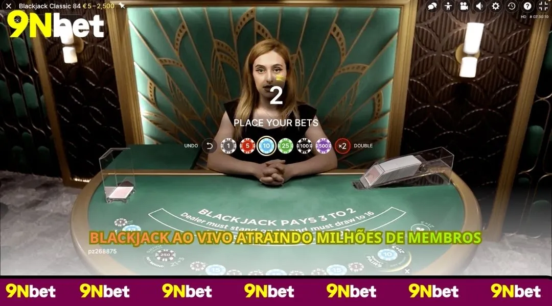  Blackjack ao Vivo atraindo milhões de membros